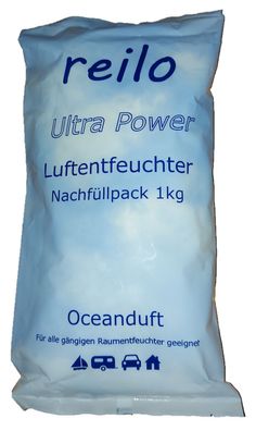 5x 1kg Nachfüllpack Oceanduft Raum- Luftentfeuchter Granulat im Vliesbeutel