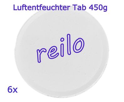 6x 450g reilo Luftentfeuchter TAB für Raumentfeuchter