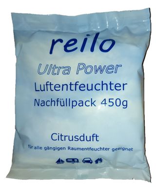 60x 450g "Citrusduft" Raum-/ Luftentfeuchter Granulat im Vliesbeutel