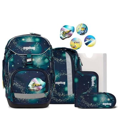 ergobag Pack GALAXY GLOW Edition SET 6tlg RaumfahrBär, RaumfahrBär, Mädchen & Jungen