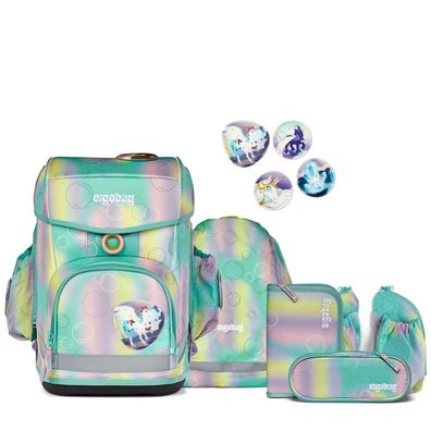 ergobag Cubo light REFLEX GLOW Edition SET 6tlg ZauBärwelt, ZauBärwelt, Mädchen