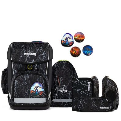 ergobag Cubo light REFLEX GLOW Edition SET 6tlg Super ReflektBär, Super Refl