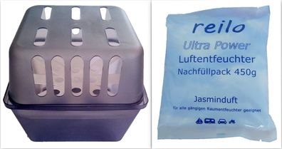 2x Box mit 5x 450g Jasmin Raum- Luftentfeuchter Granulat im Vliesbeutel