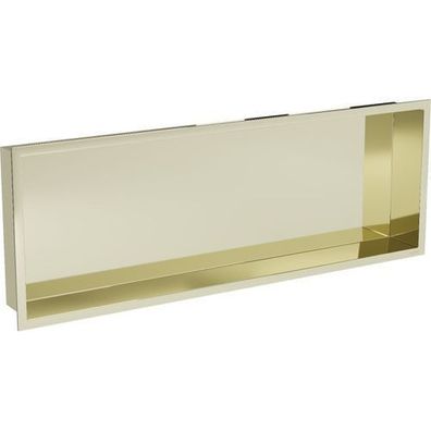 Mexen X-Wall-R Einbauregal mit Flansch 90 x 30 cm, Gold - 1950903010