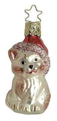 Christbaumschmuck Stubenkätzchen 7cm Inge-Glas