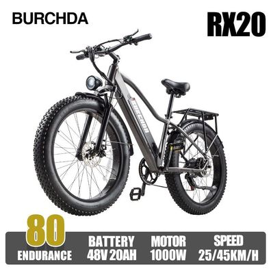 Burchda RX20 Elektrofahrrad 26 * 4,0 Zoll Fat Tire E-Bike 48 V 20Ah Batterie