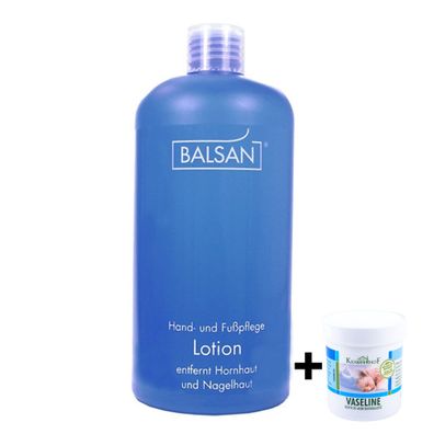 Balsan Fußpflege Hornhautentferner Lotion 500 ml + Vaseline