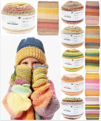 200g Rico Creative Chic-Unique Bobbelwolle Stricken Häkeln GP 67,45€/1kg