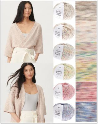 100g Rico Creative Cotton Flecky Fleece dk Wolle Stricken Häkeln GP 79,90 €/kg