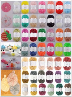 50g Creative Bubble Schwammgarn Wolle zum Stricken Häkeln GP 69,80€/1kg