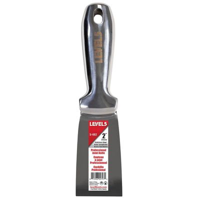 LEVEL5 Spachtel ganz aus Edelstahl 2"/51mm Malerspachtel Trockenbau Profi 5-402