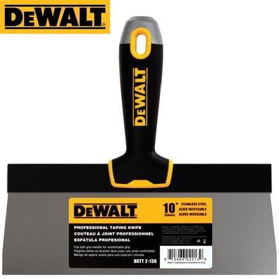 DEWALT Fassadenspachtel 10"/254 mm Klinge mit weichem Griff rostfrei Profi 2-136