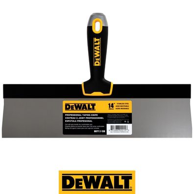 DEWALT Fassadenspachtel Profi 14"/356 mm mit weichem Griff Klinge rostfrei 2-138