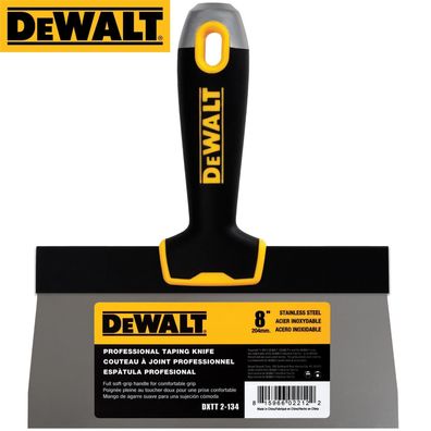 DEWALT Fassadenspachtel Profi 8"/204 mm mit weichem Griff Klinge Edelstahl 2-134