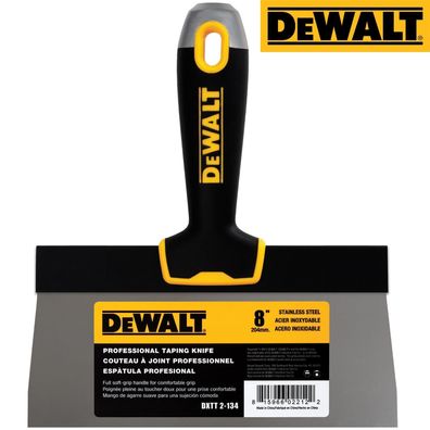 DEWALT Fassadenspachtel Profi 8"/204 mm Klinge Edelstahl mit weichem Griff 2-134