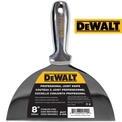 DEWALT PROFI Spachtel 204 mm ganz aus Edelstahl rostfrei Malerspachtel 2-408