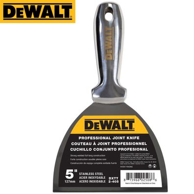 DEWALT Spachtel ganz aus Edelstahl 127mm rostfrei Malerspachtel Trockenbau 2-405