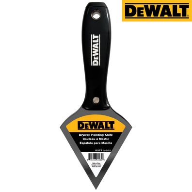 DEWALT Spezial Edelstahl Spitzfugenmesser Profi Spachtel mit Nylon-Griff 2-202