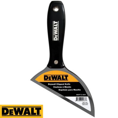 DEWALT Spezial Gipskarton Fugenspachtel 30° Abweichung Nylon-Griff 152mm 2-201