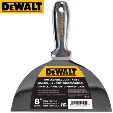 PROFI Spachtel 204 mm ganz aus Edelstahl DEWALT rostfrei Malerspachtel 2-408