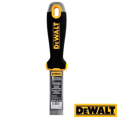 Spachtel DEWALT 1" 25,4mm Edelstahl Trockenbau Malerspachtel Stielspachtel 2-147