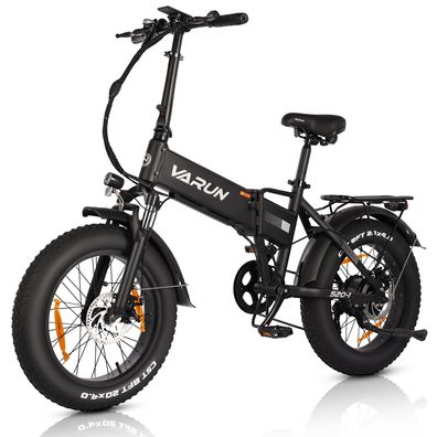 VARUN Elektrofahrrad 20 * 4" Zoll Faltbares E-Bike250W 48v13AH Berg- und Flachstraß