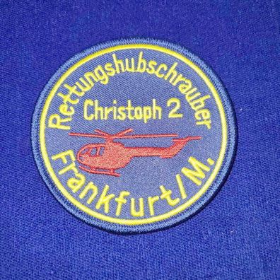 Aufnäher Rettungshubschrauber Christoph 2 Frankfurt Main