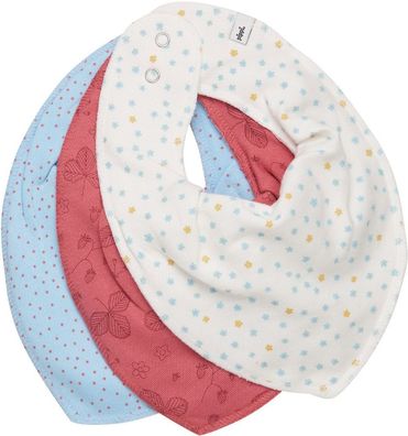 Pippi Babywear Kinder Lätzchen Bandana Bib Girl-AOP (3-pack)