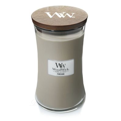 WoodWick Fireside Großes Glas Duftkerze 610 g