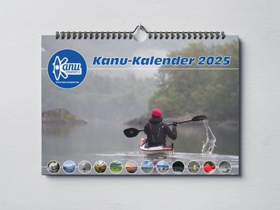 Kanu Kalender 2025 Präsent Wandkalender Paddelkalender