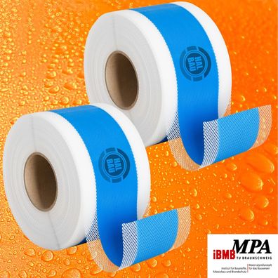 Dichtband 2x50m Wasserdicht 120/70mm Abdichten Flüssigfolie Dusche/ Bad HN01