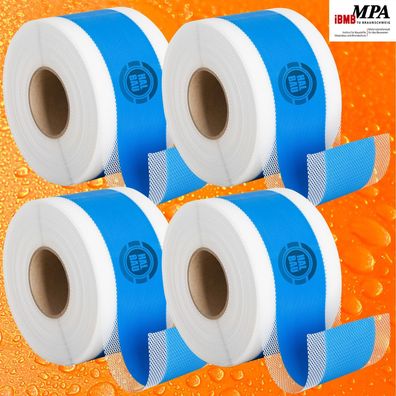 Dichtband 4x50m Wasserdicht 120/70mm Abdichten Flüssigfolie Dusche/ Bad HN01