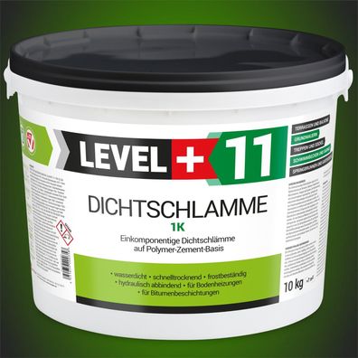 Dichtschlämme 10Kg 1K Trockener Keller Treppe Abdichten Aussen Balkon RM11