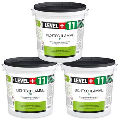 Dichtschlämme 1K Trockener Keller Treppe Abdichten Aussen Balkon 75Kg RM11