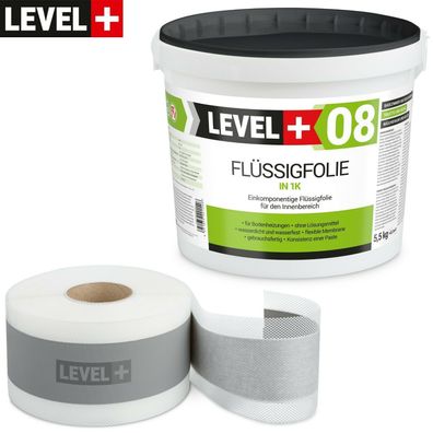 Dichtset 5,5 kg Flüssigfolie 5M Dichtband Duschelement Bad Duschabdichtung SET11