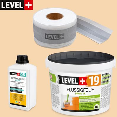 Dichtset Dusche-Set Abdichtung Balkon 4Kg Flüssigfolie Dichtband Dehnzone SET510