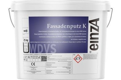 einzA Fassadenputz K 25 kg weiß