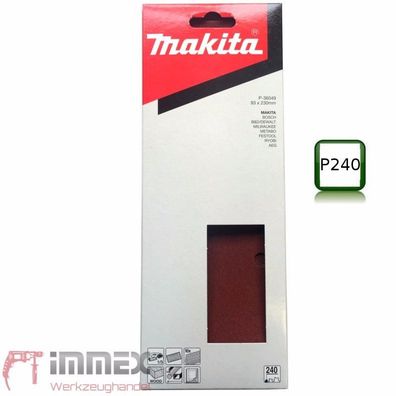 Makita Schwingschleifer Sander Schleifpapier 93x230 P240 P-36049 VOM Fachhandel