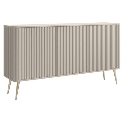 Selsey Ovarlo - Sideboard, Greige mit Metallbeinen, 163 cm