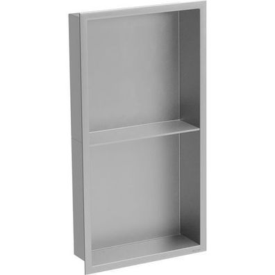 Mexen X-Wall-R Einbauregal mit Flansch und Auflage 60 x 30 cm, inox - 1910603010S