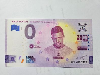 0 Euro Schein Nico Santos XELN 2024-7