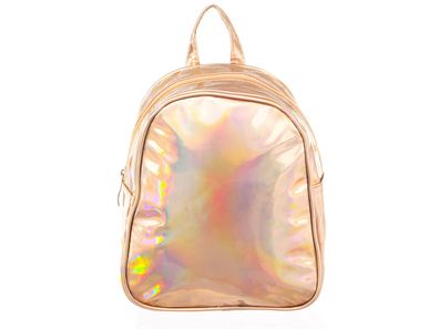 i-Brands trendiger Damen Mini-Rucksack Metallic