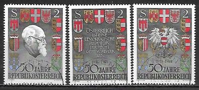 Österreich gestempelt Michel Nummer 1273-1275