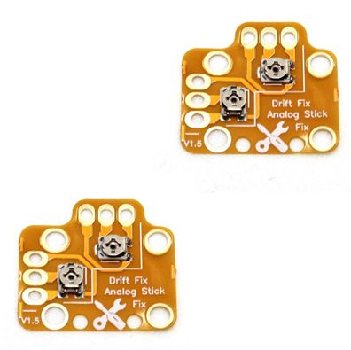 2 x Analog Controller Stick Drift Fix V1.5 - Hilfe bei "Figur läuft weg", gold