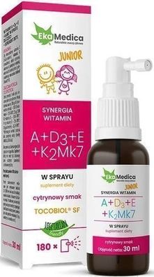 EkaMedica Junior Vitamine A+D3 + E+K2, Spray, 30ml