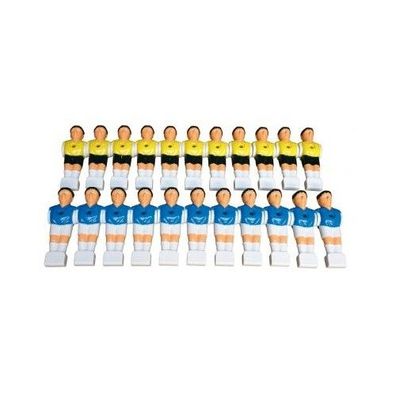 Ersatz Spielerfiguren Figuren Fussballer Set mit 22 Stück für Kicker Tischkicker