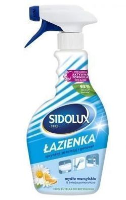 Sidolux Badreiniger, Flüssigseife & Orange, 500 ml