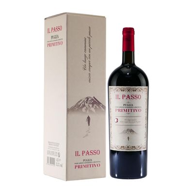 IL PASSO Primitivo Puglia IGP - Italienischer Rotwein 1,5L