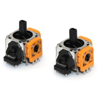 2 x Analog Controller 3D Steuer Modul Thumbstick Stickdrift Orange Potentiometer