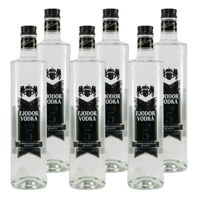 Fjodor Vodka Fivefold Distilled (6 x 0,5L)